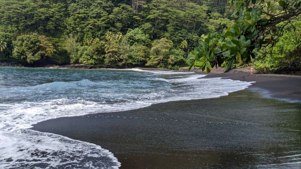 Black Sand Beach Tahiti